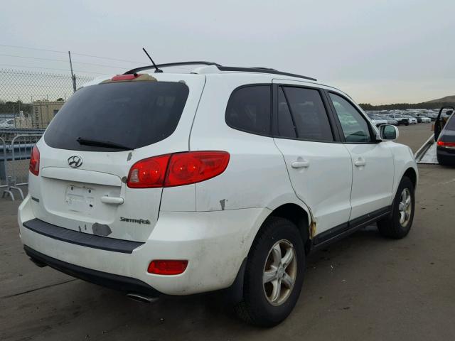 5NMSG13D07H016203 - 2007 HYUNDAI SANTA FE G WHITE photo 4