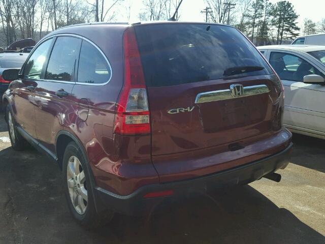 5J6RE48548L002483 - 2008 HONDA CR-V EX BURGUNDY photo 3