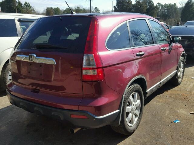 5J6RE48548L002483 - 2008 HONDA CR-V EX BURGUNDY photo 4