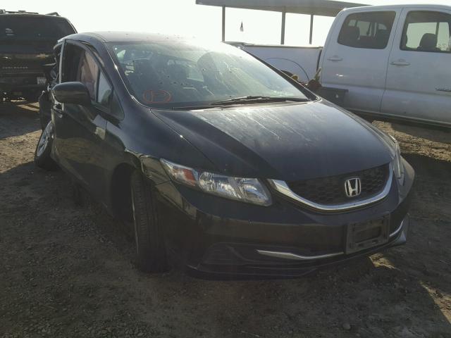 19XFB2F53EE221741 - 2014 HONDA CIVIC LX BLACK photo 1