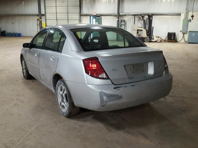 1G8AL54FX4Z231300 - 2004 SATURN ION LEVEL SILVER photo 3