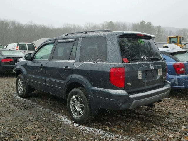 2HKYF18475H571641 - 2005 HONDA PILOT EX GRAY photo 3