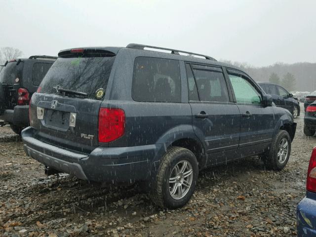 2HKYF18475H571641 - 2005 HONDA PILOT EX GRAY photo 4