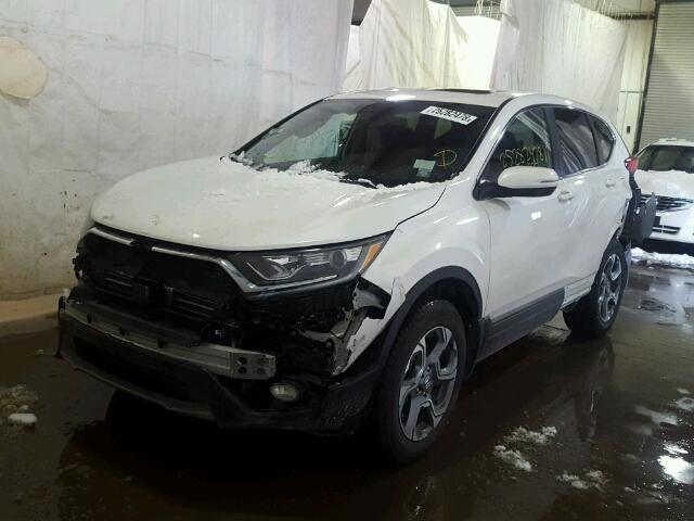 5J6RW2H85JL001750 - 2018 HONDA CR-V EXL WHITE photo 2
