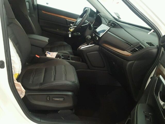 5J6RW2H85JL001750 - 2018 HONDA CR-V EXL WHITE photo 5