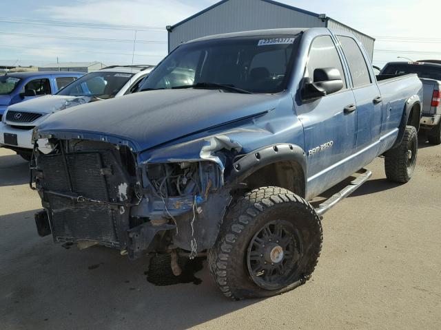 3D7KS28C55G805546 - 2005 DODGE RAM 2500 S BLUE photo 2