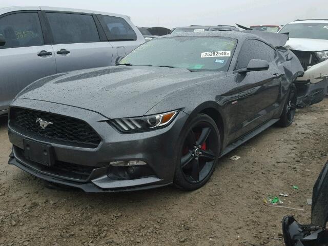 1FA6P8TH9G5208760 - 2016 FORD MUSTANG GRAY photo 2