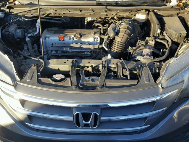 2HKRM4H38FH721355 - 2015 HONDA CR-V LX GRAY photo 7