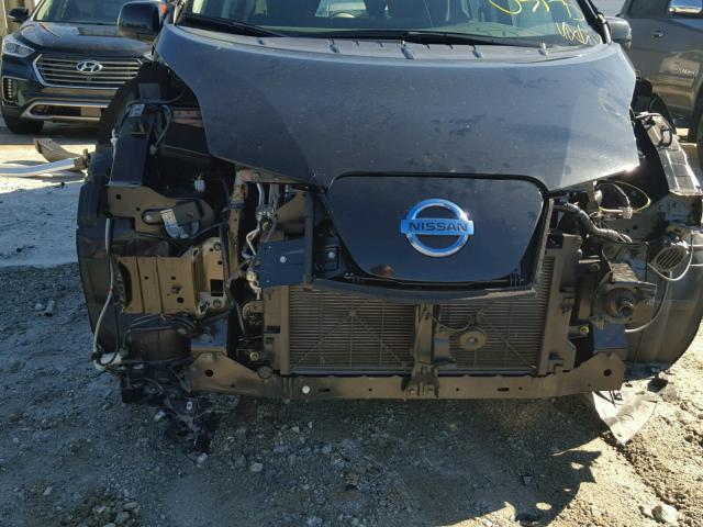 1N4AZ0CP2FC333073 - 2015 NISSAN LEAF S BLACK photo 9