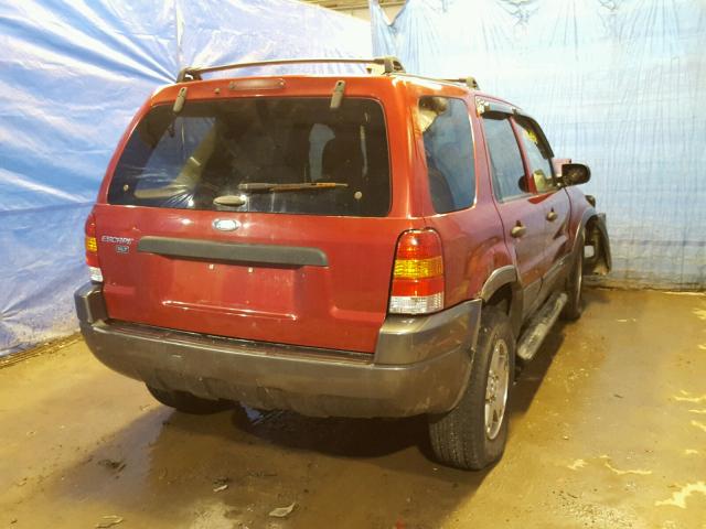 1FMYU93144KA45271 - 2004 FORD ESCAPE XLT MAROON photo 4