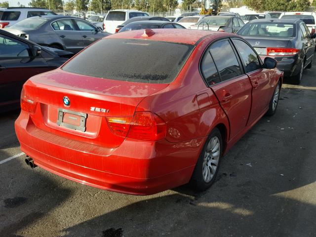 WBAPH57509NL76779 - 2009 BMW 328 I SULE RED photo 4