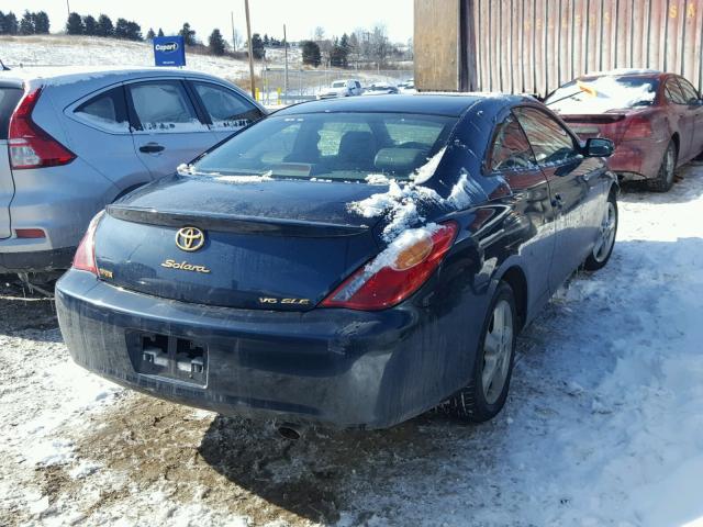 4T1CA30PX4U010683 - 2004 TOYOTA CAMRY SOLA BLUE photo 4