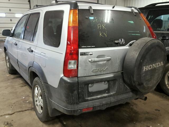 SHSRD78814U253648 - 2004 HONDA CR-V EX SILVER photo 3