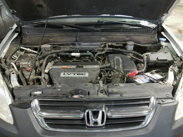 SHSRD78814U253648 - 2004 HONDA CR-V EX SILVER photo 7