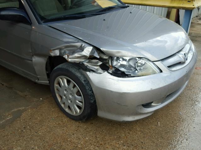 2HGES16514H598949 - 2004 HONDA CIVIC LX GOLD photo 9