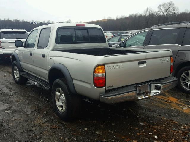 5TEGN92N13Z290055 - 2003 TOYOTA TACOMA DOU SILVER photo 3