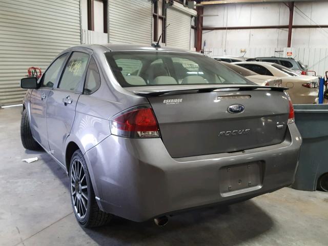 1FAHP3GN4BW136400 - 2011 FORD FOCUS SES GRAY photo 3