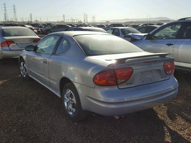 1G3NK12T8YC358339 - 2000 OLDSMOBILE ALERO GX SILVER photo 3