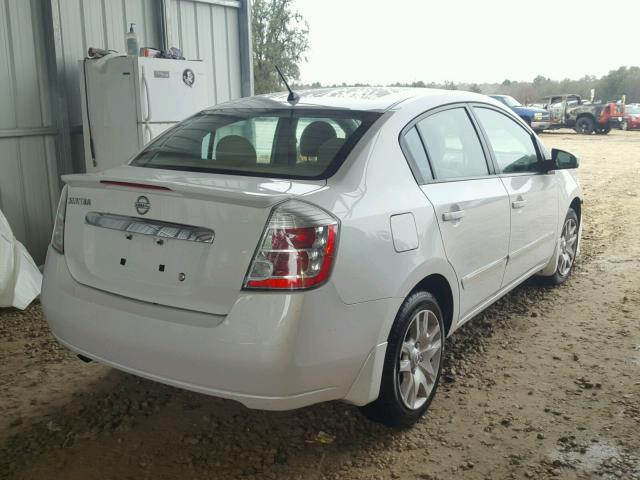 3N1AB6AP2CL667711 - 2012 NISSAN SENTRA 2.0 WHITE photo 4