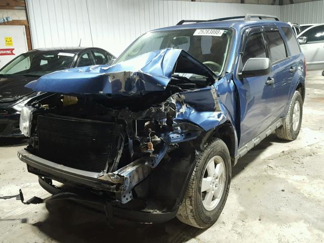 1FMCU02779KC03329 - 2009 FORD ESCAPE XLS BLUE photo 2