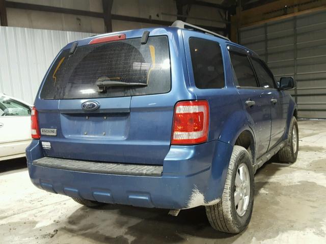 1FMCU02779KC03329 - 2009 FORD ESCAPE XLS BLUE photo 4