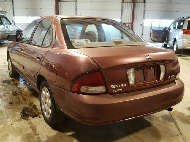 3N1CB51DX1L497295 - 2001 NISSAN SENTRA XE RED photo 3