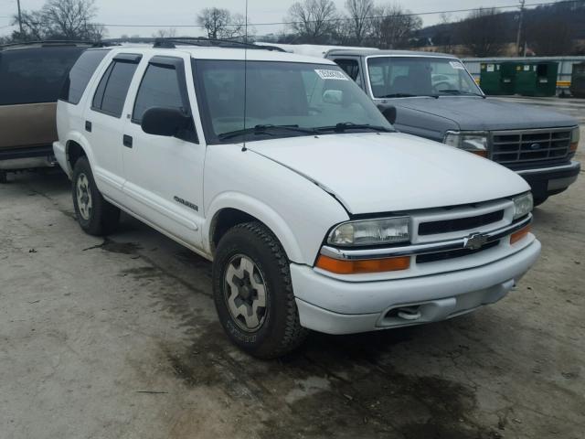 1GNDT13W22K183494 - 2002 CHEVROLET BLAZER WHITE photo 1