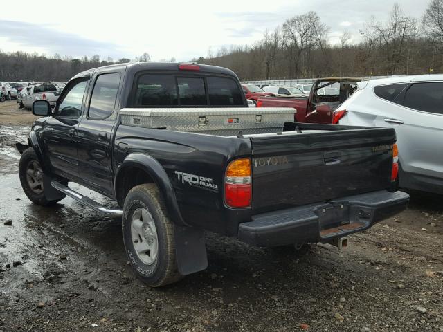 5TEGN92N01Z828743 - 2001 TOYOTA TACOMA DOU BLACK photo 3