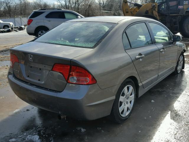 2HGFA16538H317019 - 2008 HONDA CIVIC LX SILVER photo 4