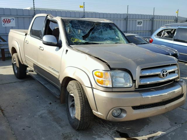 5TBET341X4S447089 - 2004 TOYOTA TUNDRA DOU BEIGE photo 1