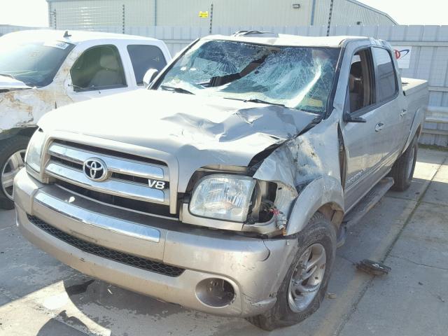 5TBET341X4S447089 - 2004 TOYOTA TUNDRA DOU BEIGE photo 2