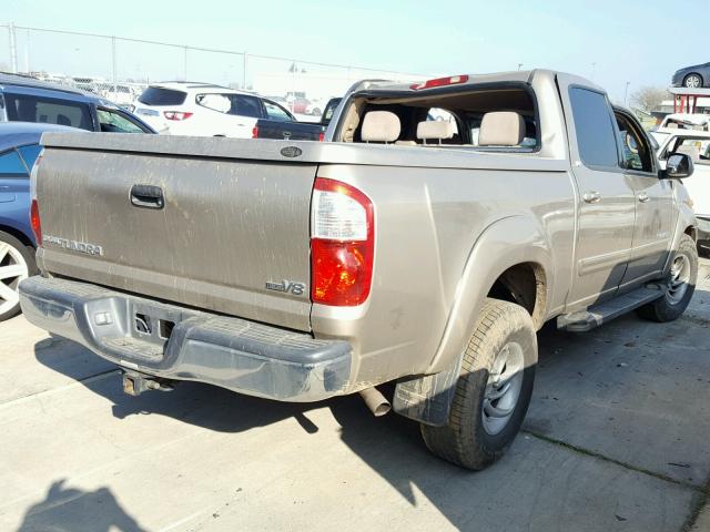 5TBET341X4S447089 - 2004 TOYOTA TUNDRA DOU BEIGE photo 4