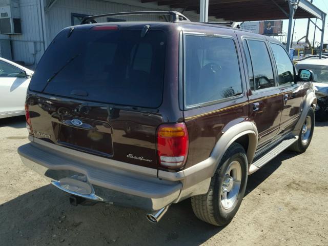 1FMZU32PXXZB47659 - 1999 FORD EXPLORER MAROON photo 4