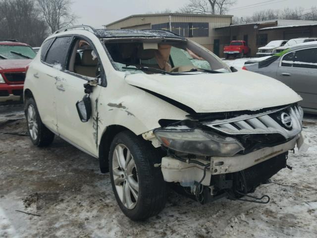 JN8AZ18W79W155393 - 2009 NISSAN MURANO S WHITE photo 1