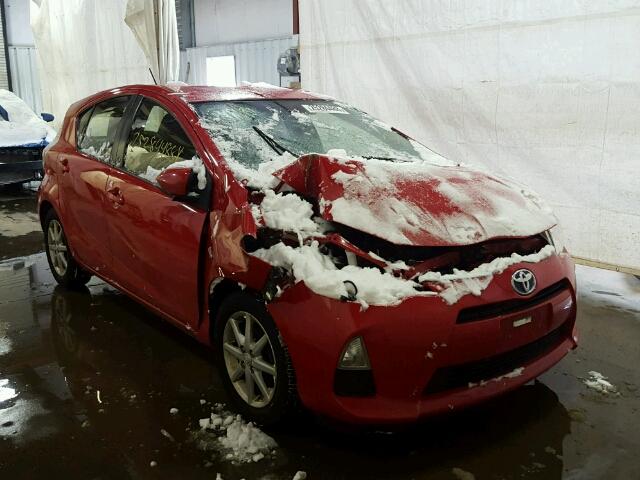 JTDKDTB39D1536872 - 2013 TOYOTA PRIUS C RED photo 1