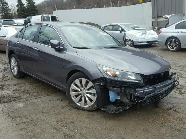 1HGCR2F88EA103553 - 2014 HONDA ACCORD EXL GRAY photo 1