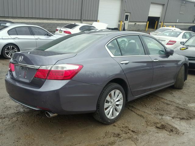 1HGCR2F88EA103553 - 2014 HONDA ACCORD EXL GRAY photo 4