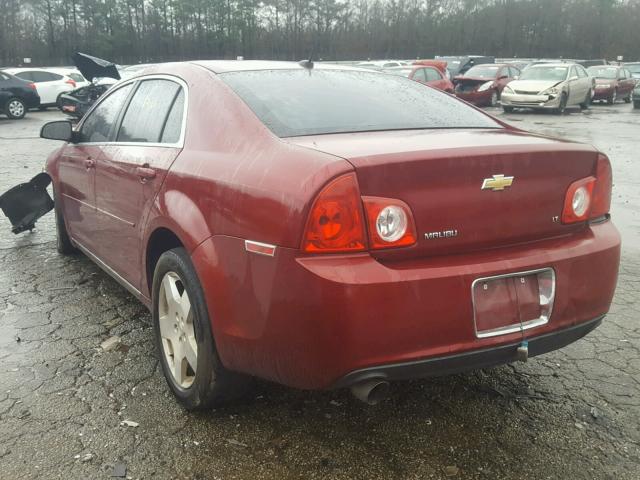 1G1ZJ57749F234598 - 2009 CHEVROLET MALIBU 2LT BURGUNDY photo 3