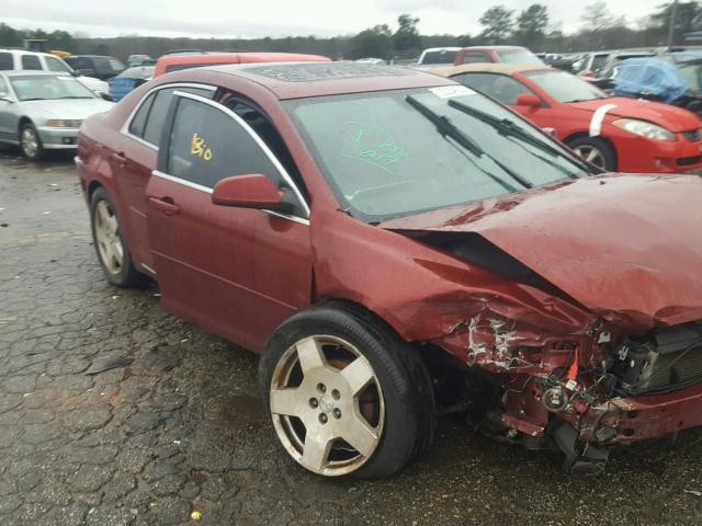 1G1ZJ57749F234598 - 2009 CHEVROLET MALIBU 2LT BURGUNDY photo 9