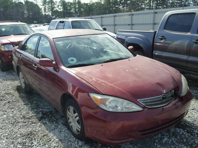 4T1BE32K13U163128 - 2003 TOYOTA CAMRY LE BURGUNDY photo 1