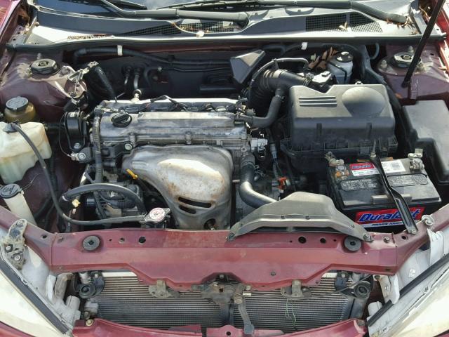 4T1BE32K13U163128 - 2003 TOYOTA CAMRY LE BURGUNDY photo 7