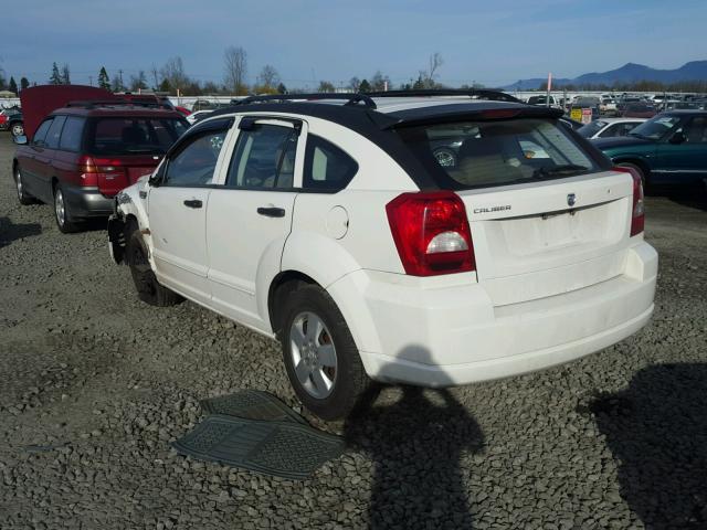 1B3HB28B48D753521 - 2008 DODGE CALIBER WHITE photo 3