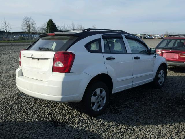 1B3HB28B48D753521 - 2008 DODGE CALIBER WHITE photo 4