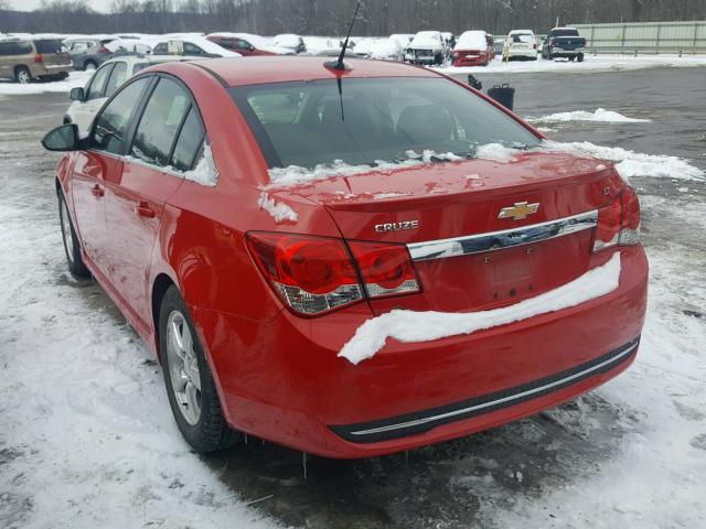 1G1PF5SC9C7155412 - 2012 CHEVROLET CRUZE LT RED photo 3