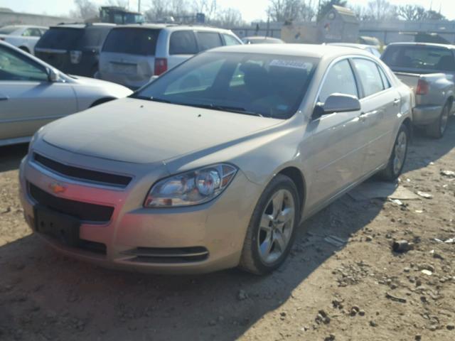 1G1ZC5EB4AF136421 - 2010 CHEVROLET MALIBU 1LT GOLD photo 2