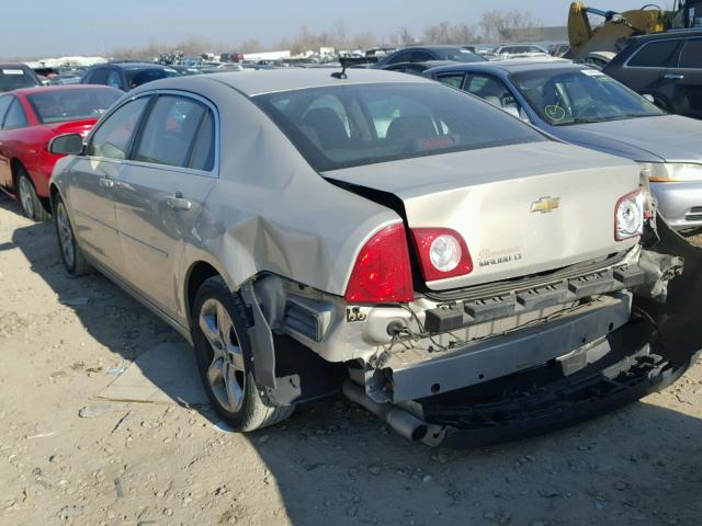 1G1ZC5EB4AF136421 - 2010 CHEVROLET MALIBU 1LT GOLD photo 3