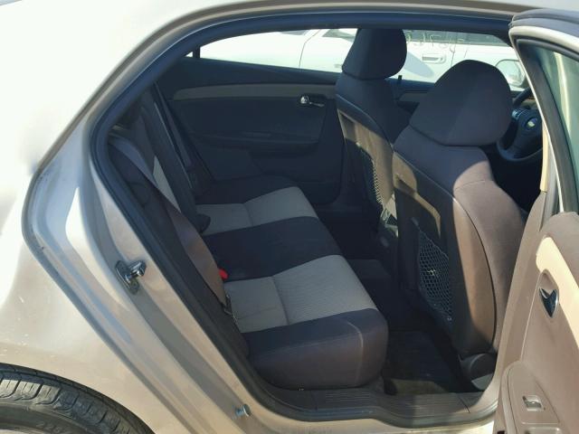 1G1ZC5EB4AF136421 - 2010 CHEVROLET MALIBU 1LT GOLD photo 6