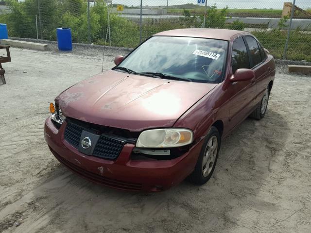 3N1CB51D74L898999 - 2004 NISSAN SENTRA 1.8 RED photo 2