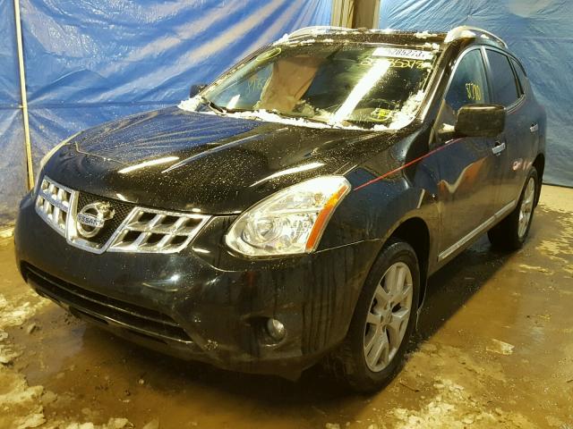 JN8AS5MV6CW412088 - 2012 NISSAN ROGUE S BLACK photo 2