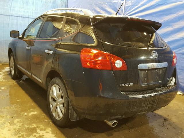 JN8AS5MV6CW412088 - 2012 NISSAN ROGUE S BLACK photo 3